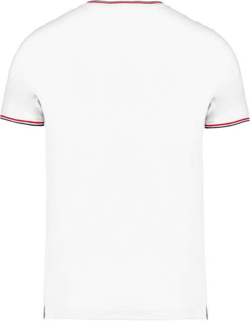 MEN'S PIQUÉ KNIT V-NECK T-SHIRT