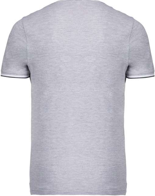 MEN'S PIQUÉ KNIT V-NECK T-SHIRT