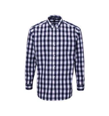 'MULLIGAN' CHECK - MEN'S LONG SLEEVE COTTON SHIRT