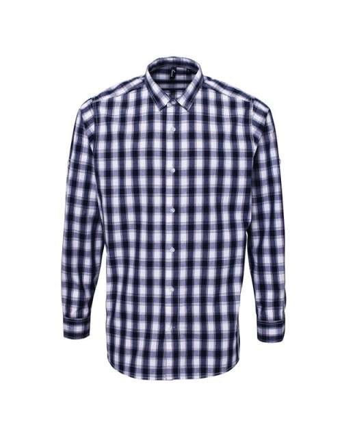 'MULLIGAN' CHECK - MEN'S LONG SLEEVE COTTON SHIRT