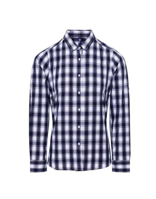'MULLIGAN' CHECK - WOMEN'S LONG SLEEVE COTTON SHIRT