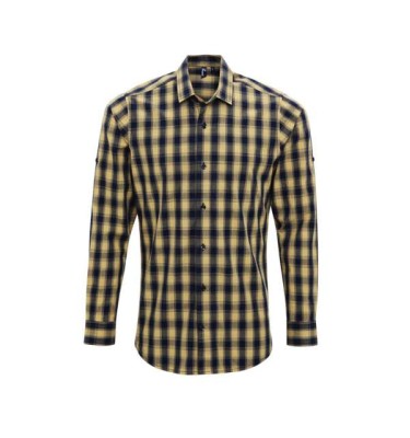 'MULLIGAN' CHECK - MEN'S LONG SLEEVE COTTON SHIRT