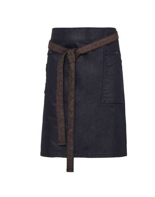 'DIVISION' WAXED LOOK DENIM WAIST APRON