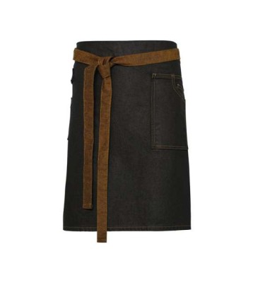 Black/tan denim