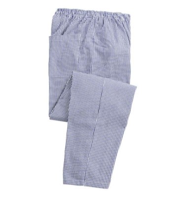 Navy/white check
