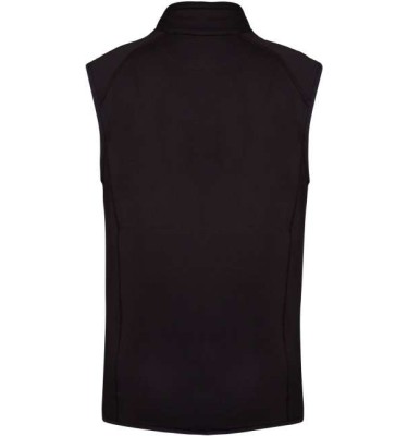 DUAL-FABRIC SLEEVELESS SPORTS JACKET