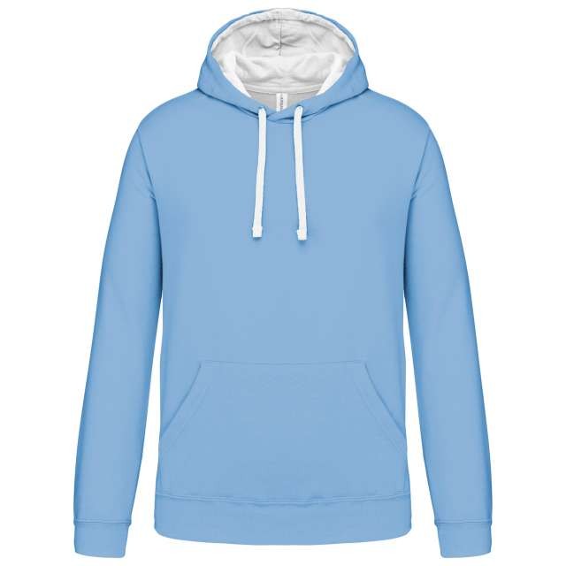 MEN'S CONTRAST HOODED SWEATSHIRT