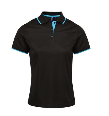 LADIES’ CONTRAST COOLCHECKER® POLO