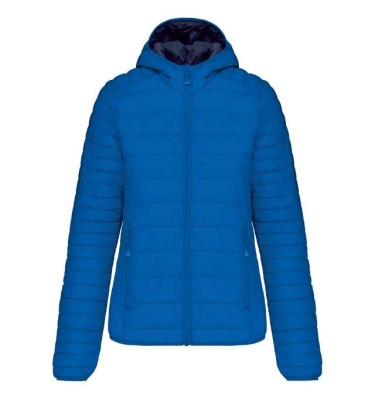 LADIES' LIGHTWEIGHT HOODED PADDED JACKET