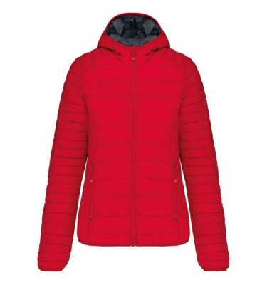 LADIES' LIGHTWEIGHT HOODED PADDED JACKET