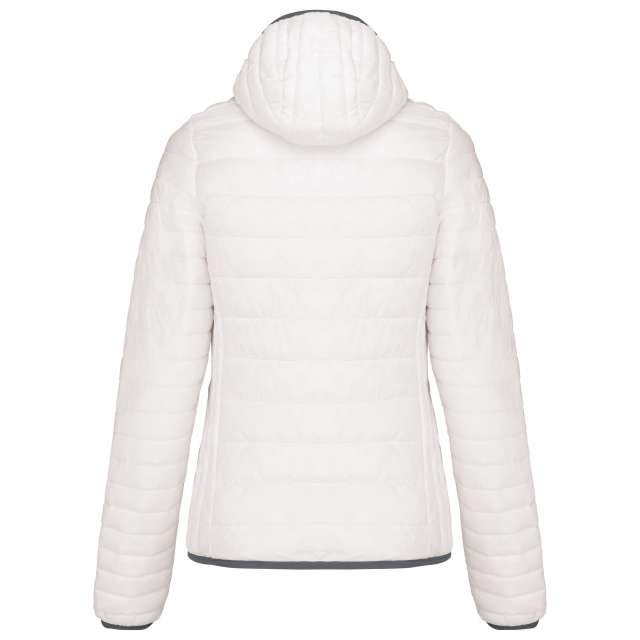 LADIES' LIGHTWEIGHT HOODED PADDED JACKET