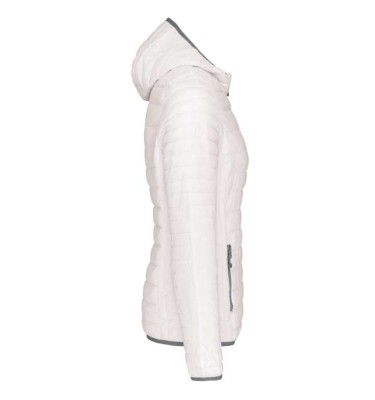 LADIES' LIGHTWEIGHT HOODED PADDED JACKET