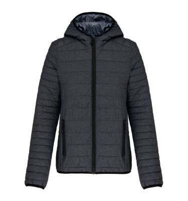 LADIES' LIGHTWEIGHT HOODED PADDED JACKET