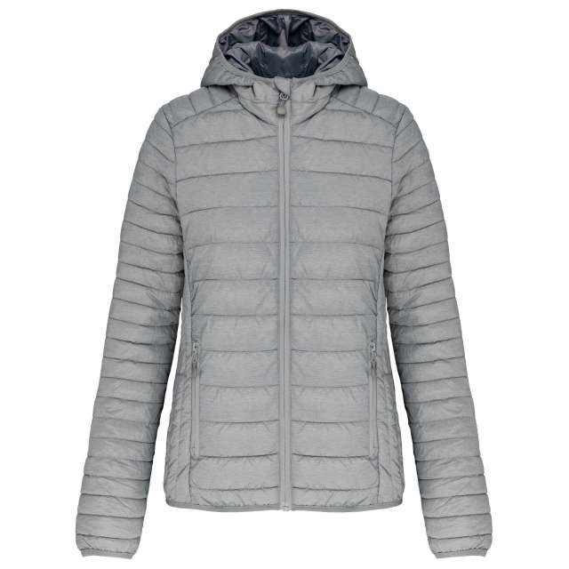 LADIES' LIGHTWEIGHT HOODED PADDED JACKET