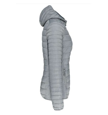 LADIES' LIGHTWEIGHT HOODED PADDED JACKET