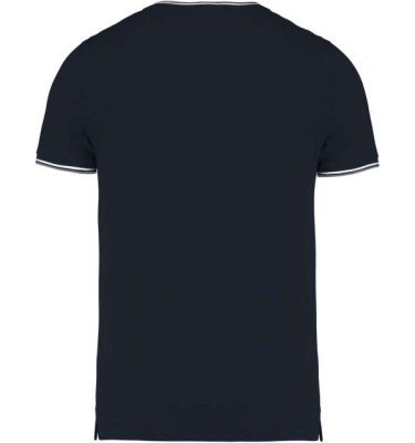 MEN'S PIQUÉ KNIT V-NECK T-SHIRT