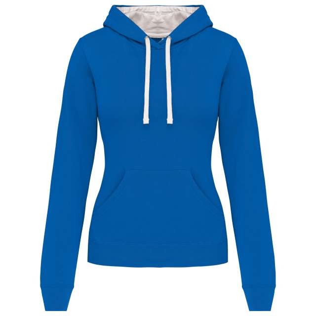 LADIES’ CONTRAST HOODED SWEATSHIRT