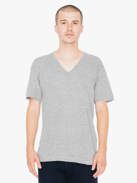 UNISEX TRI-BLEND SHORT SLEEVE V-NECK T-SHIRT