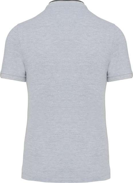 MEN'S SHORT SLEEVE POLO SHIRT WITH MANDARIN COLLAR