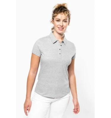 LADIES' SHORT SLEEVED JERSEY POLO SHIRT