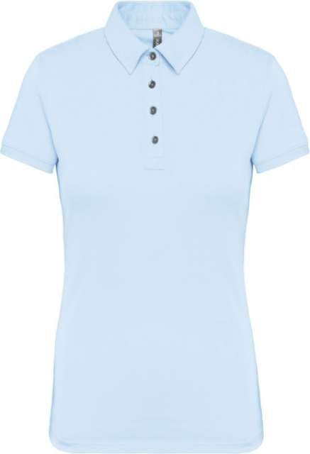 LADIES' SHORT SLEEVED JERSEY POLO SHIRT