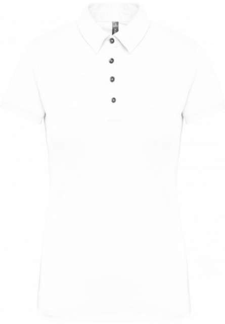 LADIES' SHORT SLEEVED JERSEY POLO SHIRT