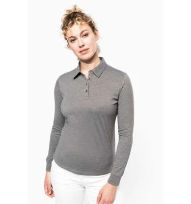 LADIES' LONG SLEEVE JERSEY POLO SHIRT