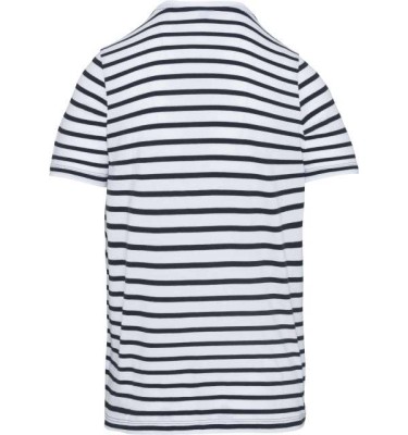 KIDS' STRIPED SHORT SLEEVE SAILOR T-SHIRT WITH POCKET