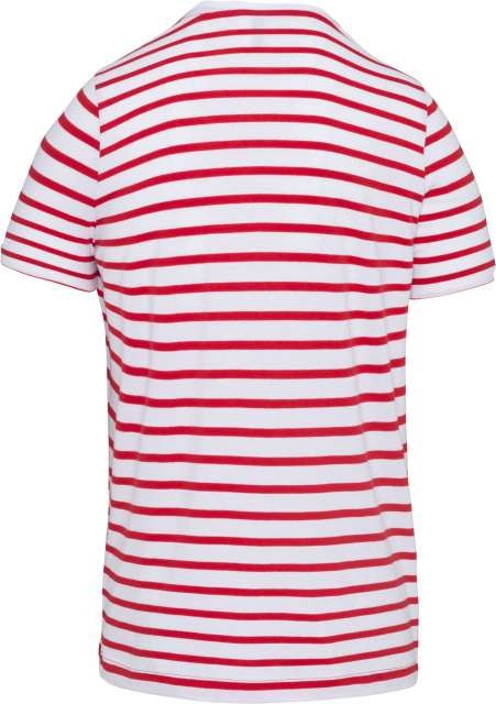 KIDS' STRIPED SHORT SLEEVE SAILOR T-SHIRT WITH POCKET