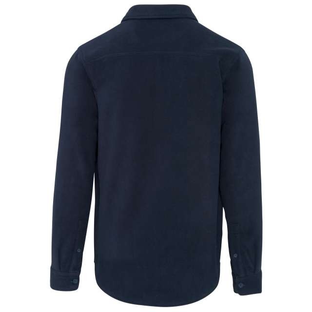 SHERPA-LINED FLEECE OVERSHIRT