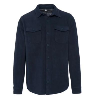 SHERPA-LINED FLEECE OVERSHIRT