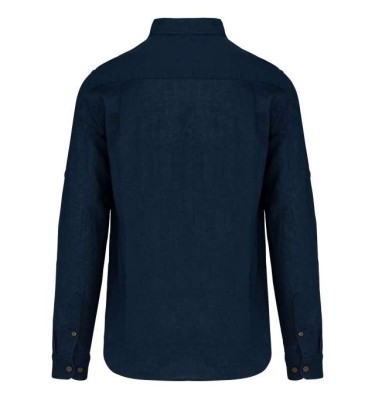 MEN'S LONG SLEEVE LINEN AND COTTON SHIRT
