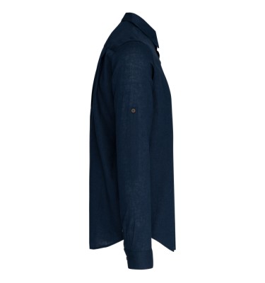 MEN'S LONG SLEEVE LINEN AND COTTON SHIRT