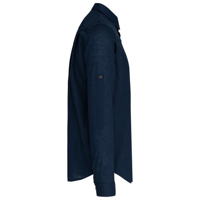 MEN'S LONG SLEEVE LINEN AND COTTON SHIRT