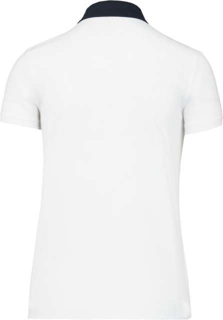 LADIES' TWO-TONE JERSEY POLO SHIRT