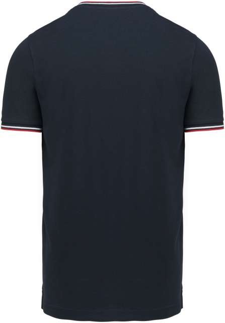 MEN'S PIQUÉ KNIT V-NECK T-SHIRT