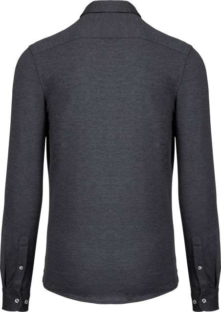 LONG-SLEEVED JACQUARD KNIT SHIRT