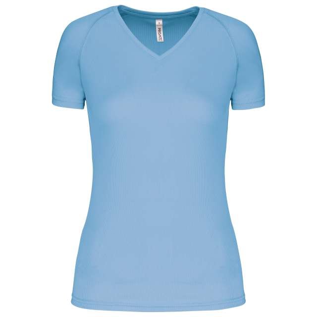 LADIES’ V-NECK SHORT-SLEEVED SPORTS T-SHIRT