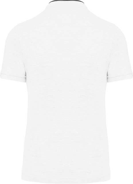MEN'S SHORT SLEEVE POLO SHIRT WITH MANDARIN COLLAR