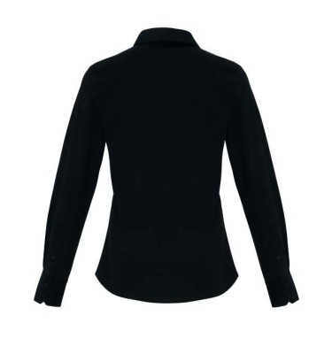 WOMEN'S STRETCH-FIT COTTON POPLIN LONG SLEEVE SHIRT