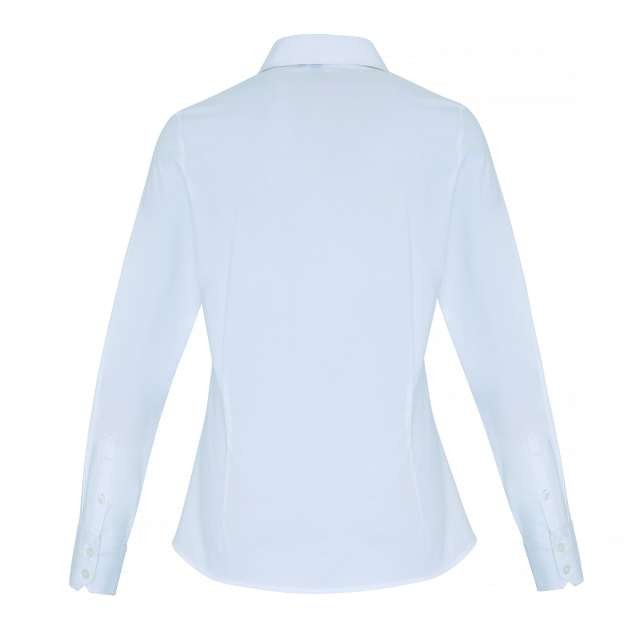 WOMEN'S STRETCH-FIT COTTON POPLIN LONG SLEEVE SHIRT