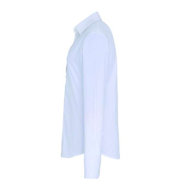WOMEN'S STRETCH-FIT COTTON POPLIN LONG SLEEVE SHIRT