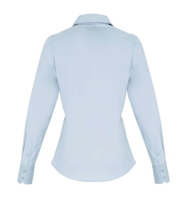 WOMEN'S STRETCH-FIT COTTON POPLIN LONG SLEEVE SHIRT