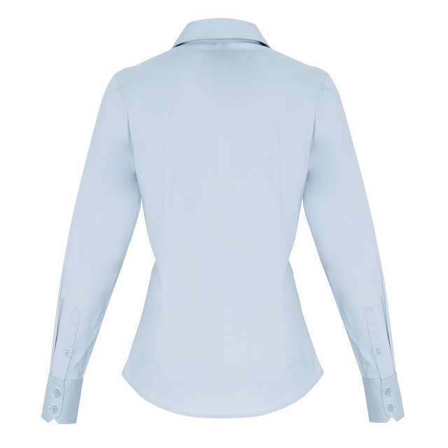 WOMEN'S STRETCH-FIT COTTON POPLIN LONG SLEEVE SHIRT