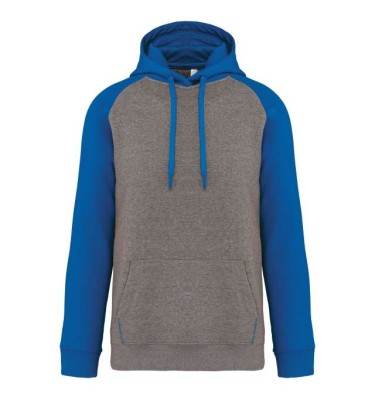 ADULT TWO-TONE HOODED SWEATSHIRT