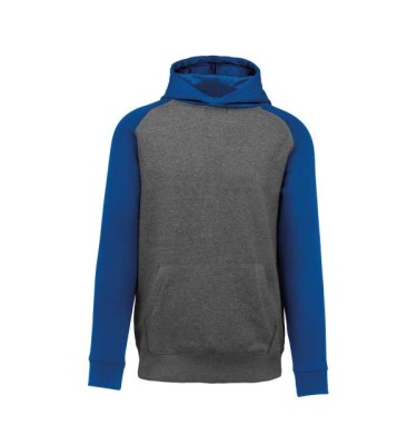 KIDS' TWO-TONE HOODED SWEATSHIRT