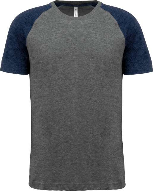 ADULT TRIBLEND TWO-TONE SPORTS SHORT-SLEEVED T-SHIRT