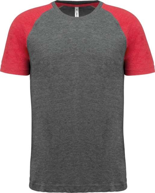 ADULT TRIBLEND TWO-TONE SPORTS SHORT-SLEEVED T-SHIRT