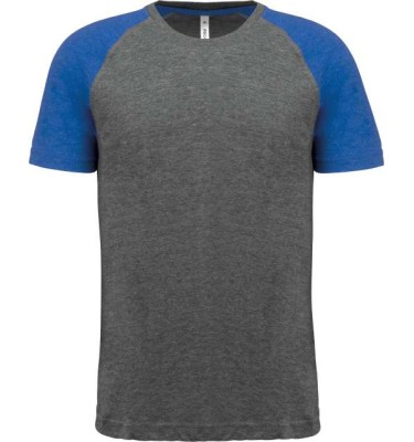 Grey heather/sporty royal blue heather