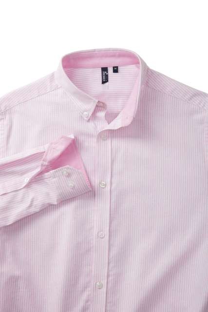 MEN’S COTTON RICH OXFORD STRIPES SHIRT